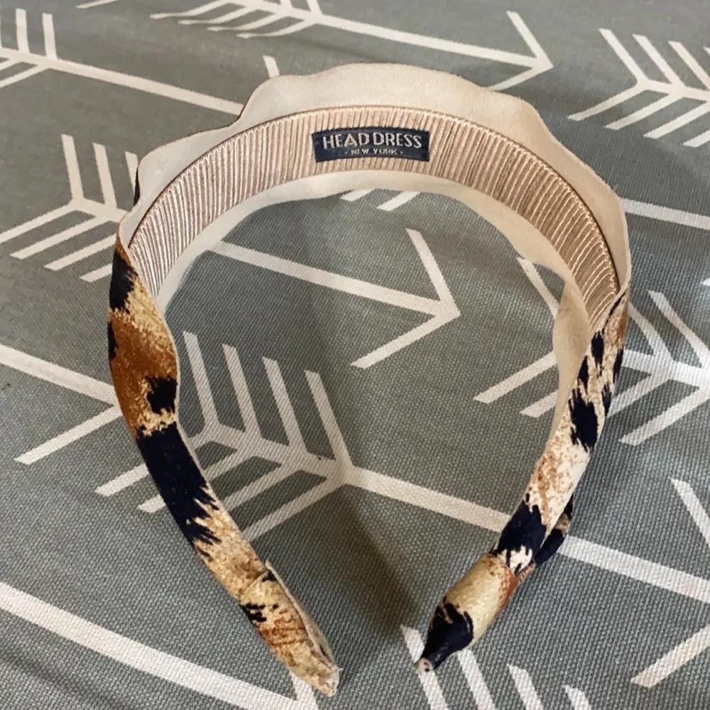 Head dress New York fabric Leopard Headband